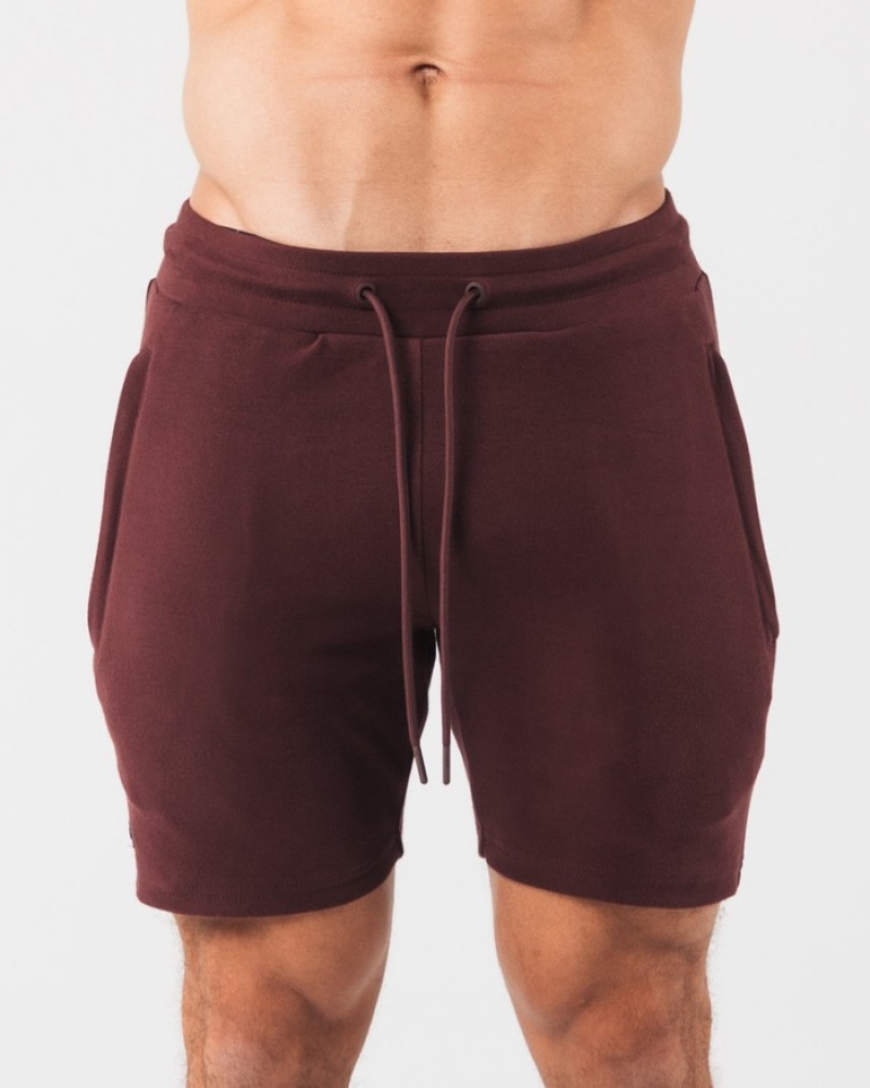 Alphalete Identity 6” Korte Broek Heren Bordeaux | 84JOQPHGL