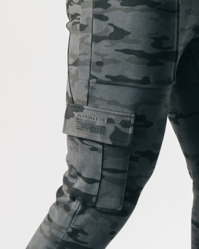 Alphalete Identity Cargo Joggingbroeken Heren Camo | 73AMOZJFB