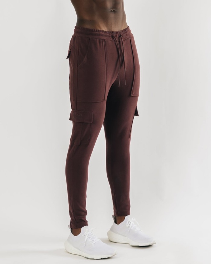 Alphalete Identity Cargo Joggingbroeken Heren Bordeaux | 43HINWRQV