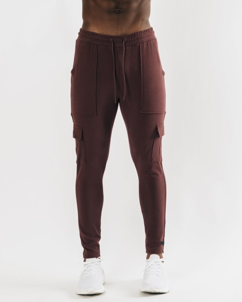 Alphalete Identity Cargo Joggingbroeken Heren Bordeaux | 43HINWRQV