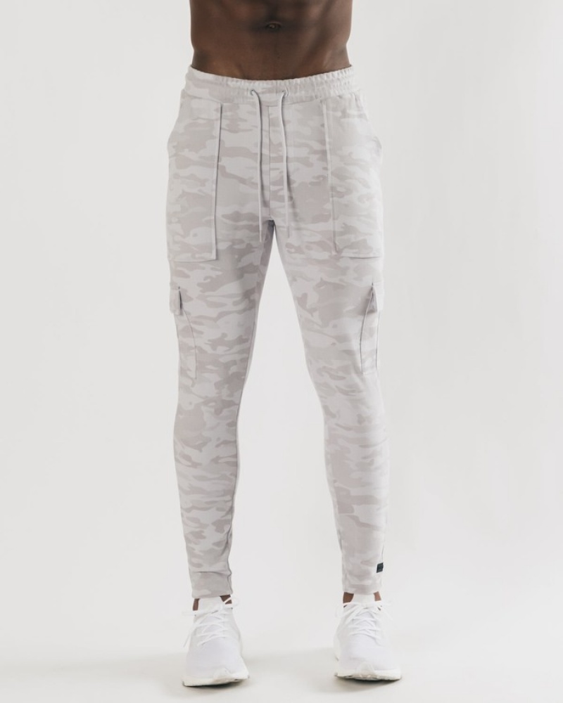 Alphalete Identity Cargo Joggingbroeken Heren Zilver Camo | 12QVTYIXJ