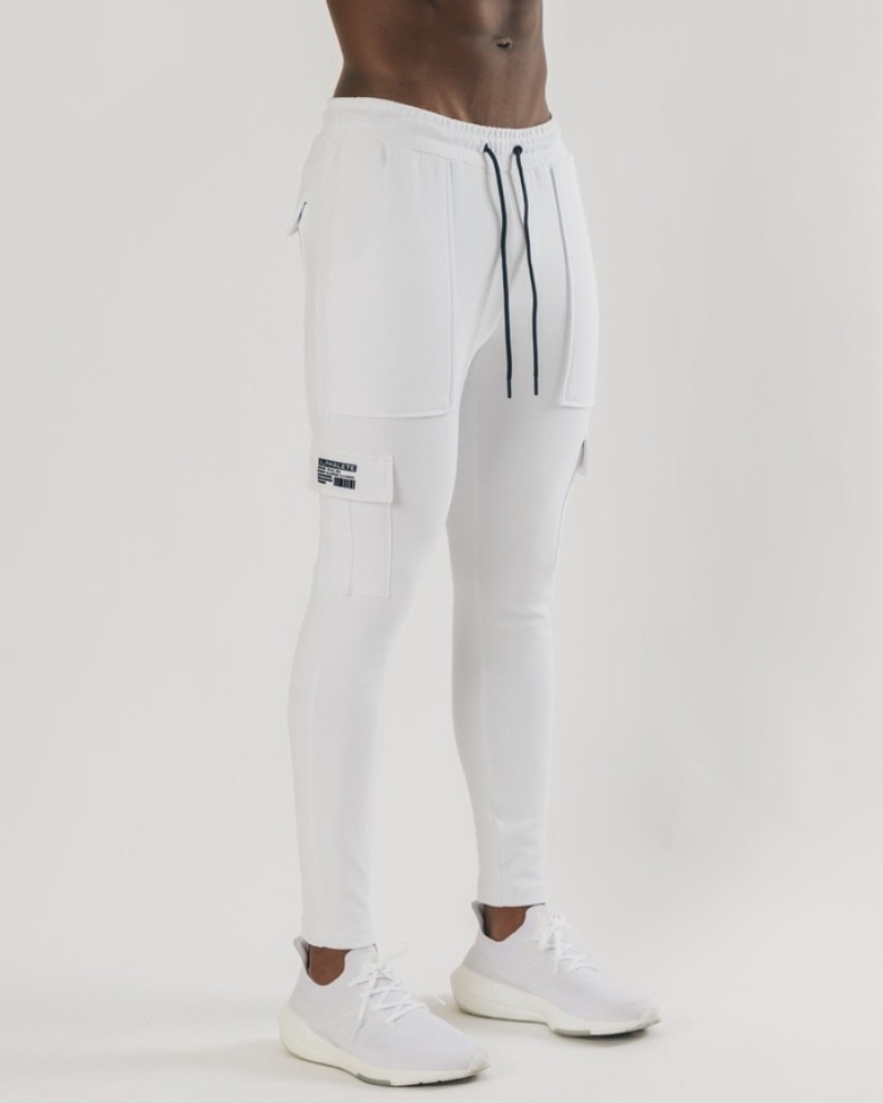 Alphalete Identity Cargo Joggingbroeken Heren Wit | 31YNTDFES