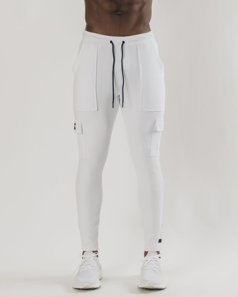 Alphalete Identity Cargo Joggingbroeken Heren Wit | 31YNTDFES