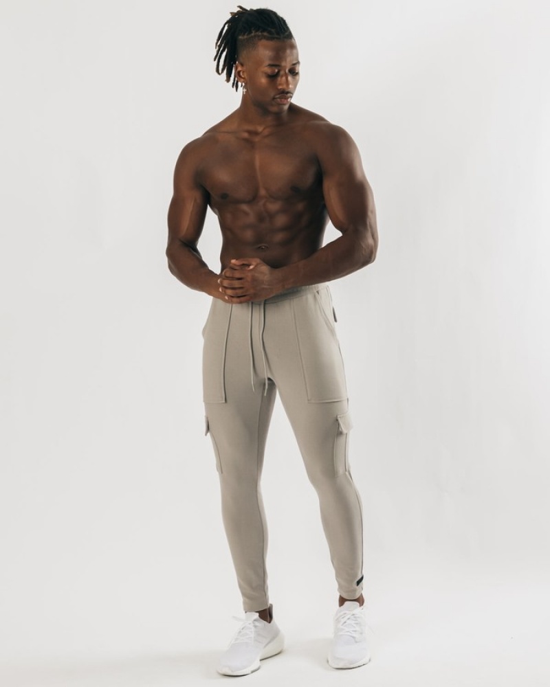 Alphalete Identity Cargo Joggingbroeken Heren Grijs | 41ETFQWLG