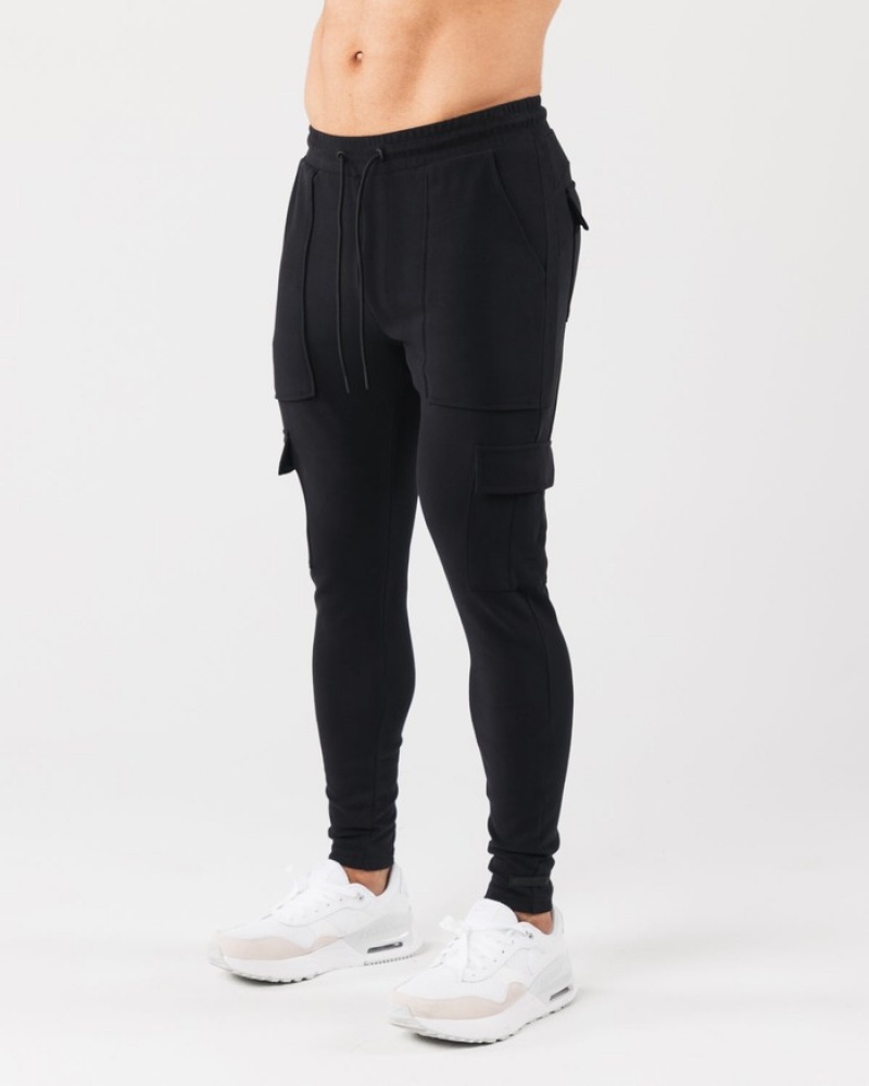 Alphalete Identity Cargo Joggingbroeken Heren Zwart | 62EINQUBS