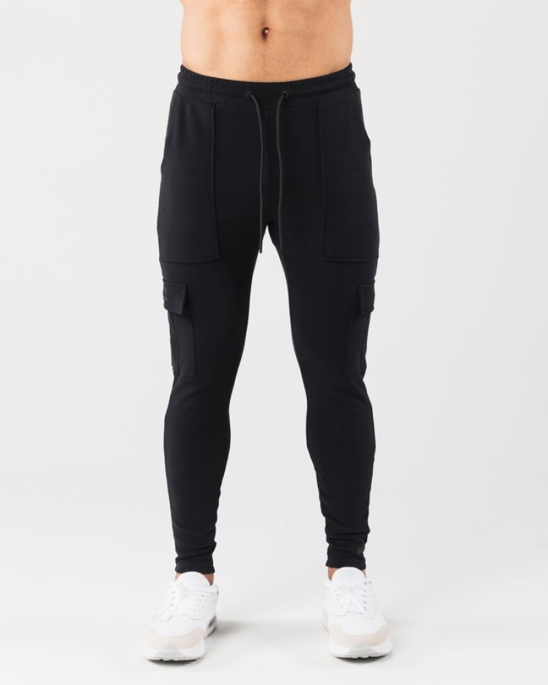 Alphalete Identity Cargo Joggingbroeken Heren Zwart | 62EINQUBS