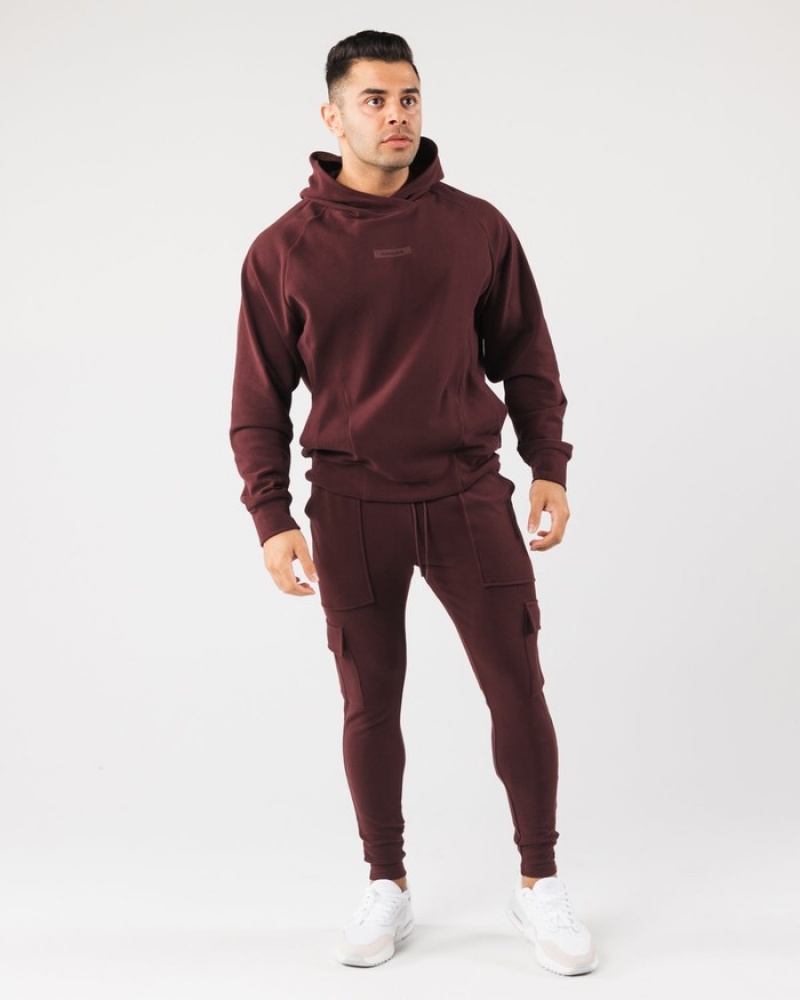 Alphalete Identity Cargo Joggingbroeken Heren Bordeaux | 83CQRSTXK