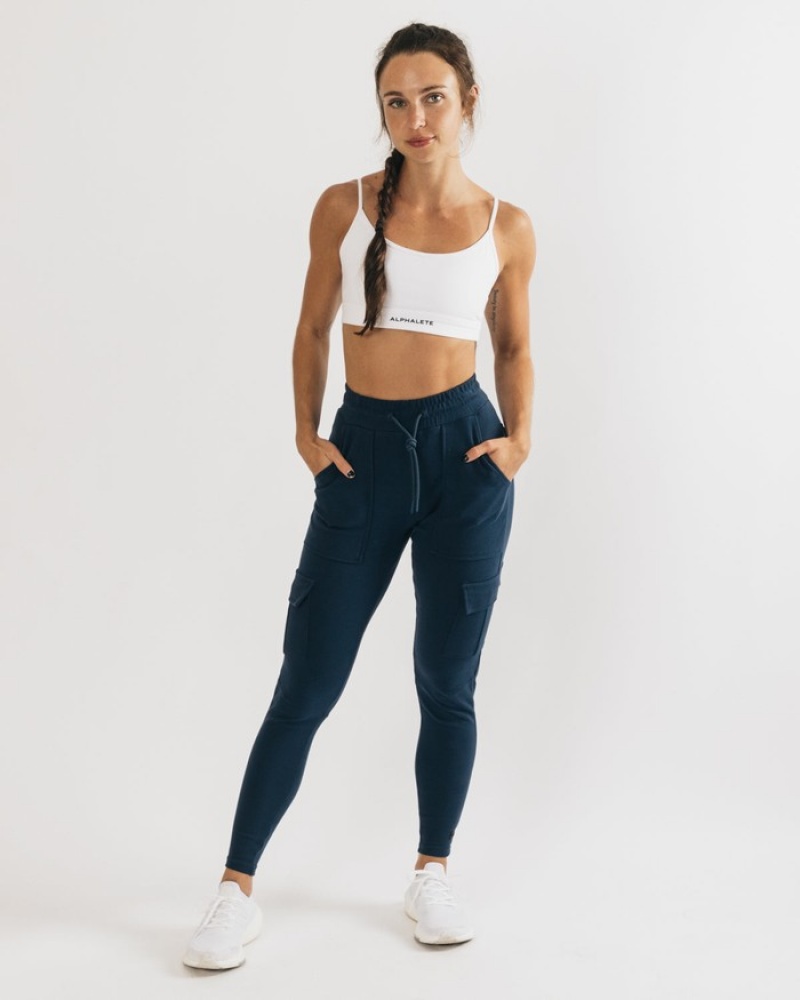 Alphalete Identity Cargo Joggingbroeken Dames Donkerturquoise | 18BNTJZQA