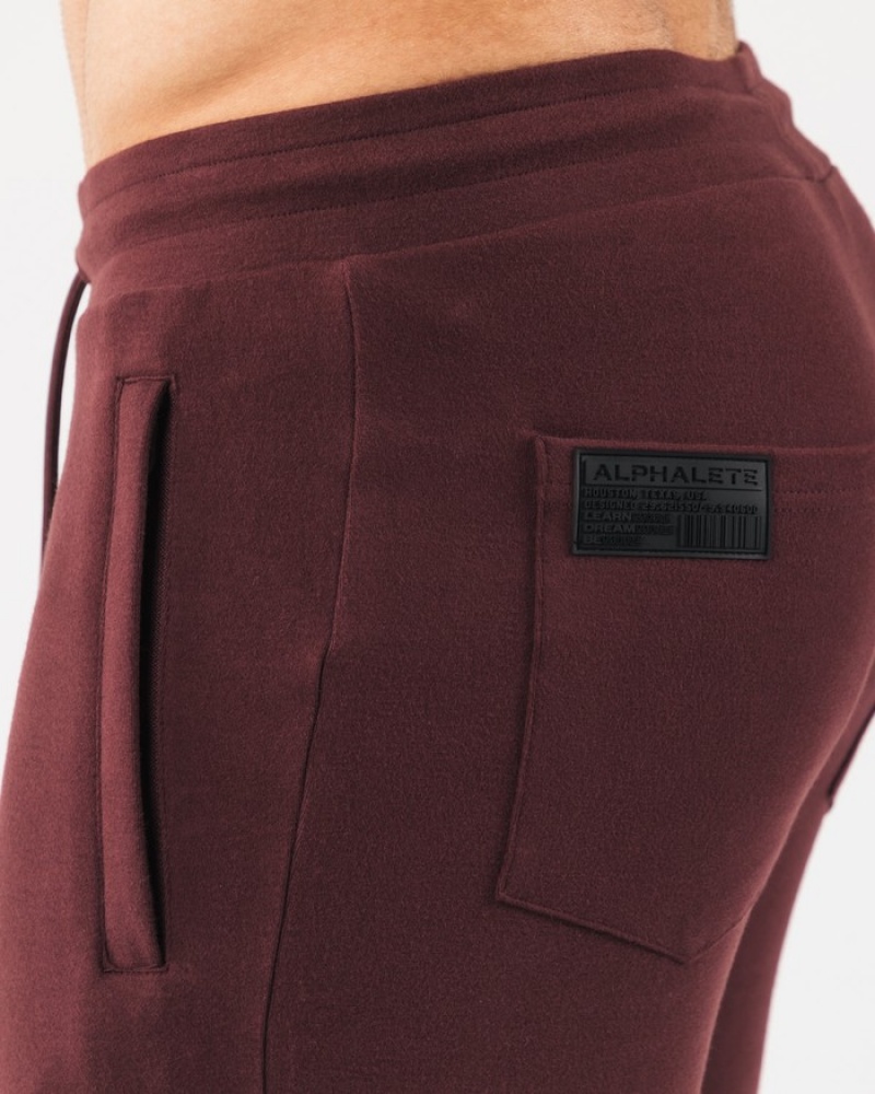 Alphalete Identity Joggingbroeken Heren Bordeaux | 36DWVHAMY