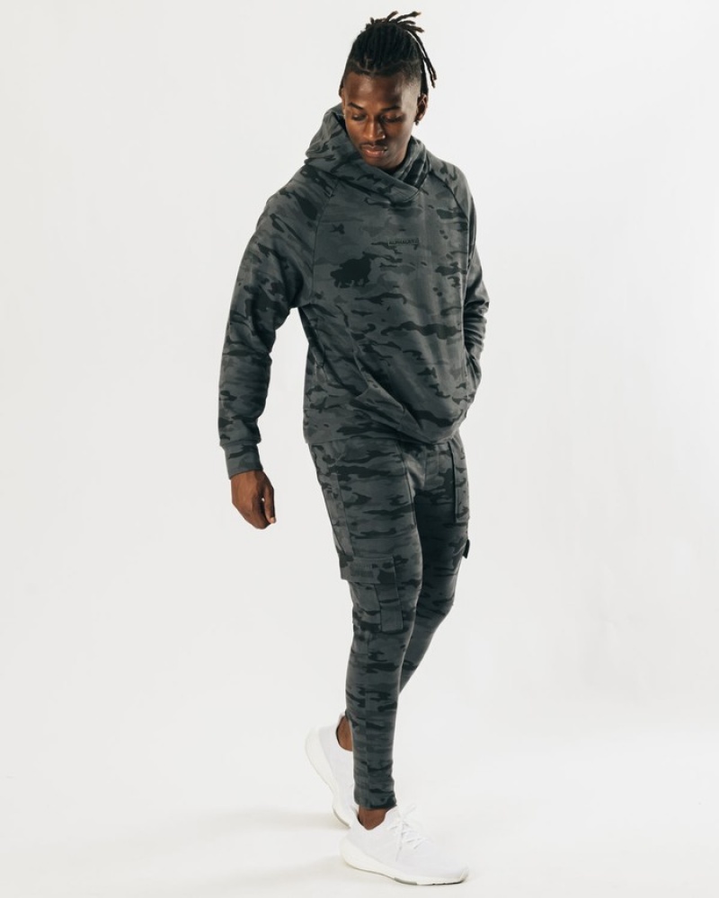 Alphalete Identity Pro Hoodie Heren Camo | 24YRAWJKZ