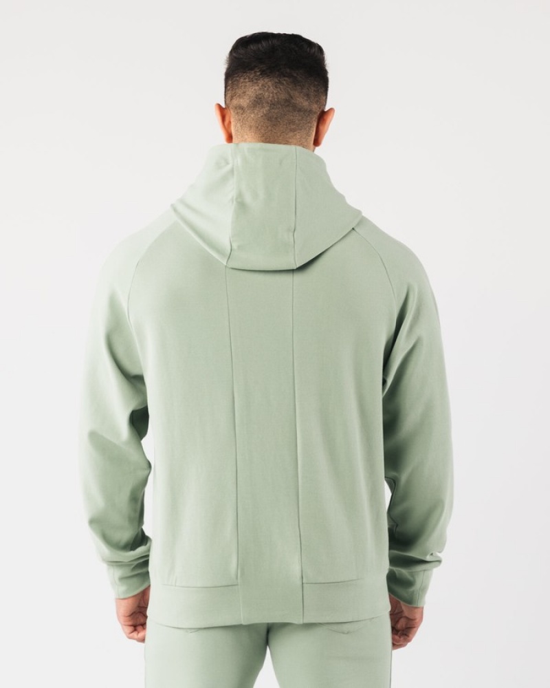 Alphalete Identity Pro Hoodie Heren Olijfgroen | 37HGMYFZU