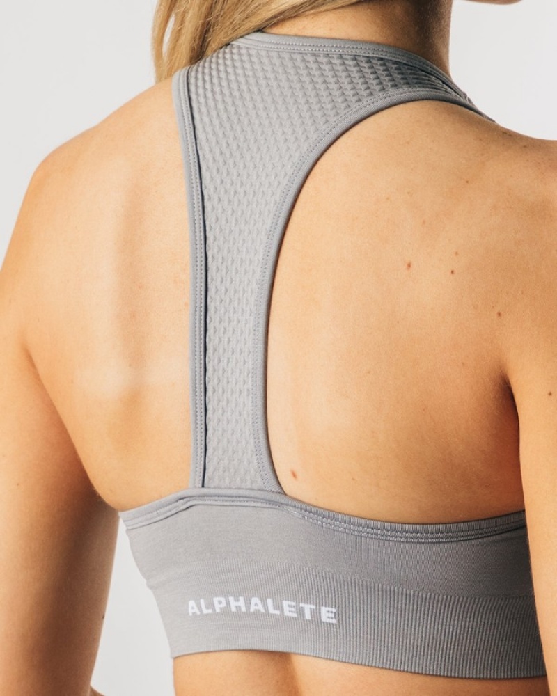 Alphalete Impact BH Dames Grijs | 90EZQMBYS