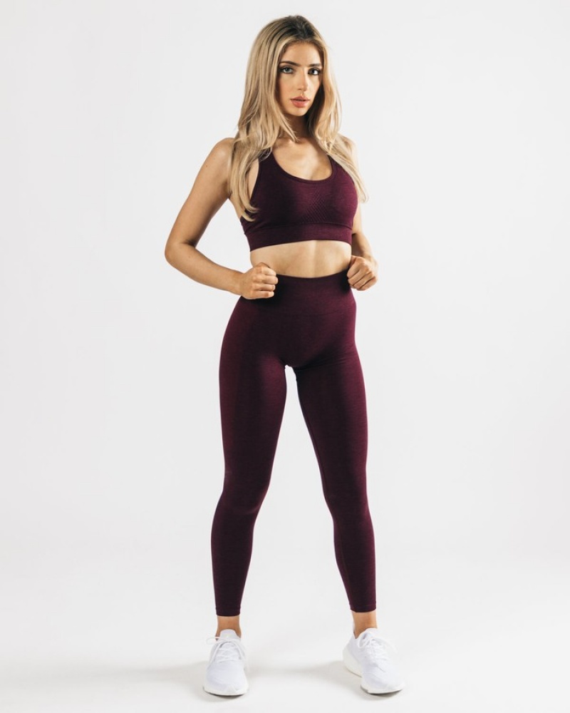 Alphalete Impact BH Dames Zwart Roze | 39PVUDLNB