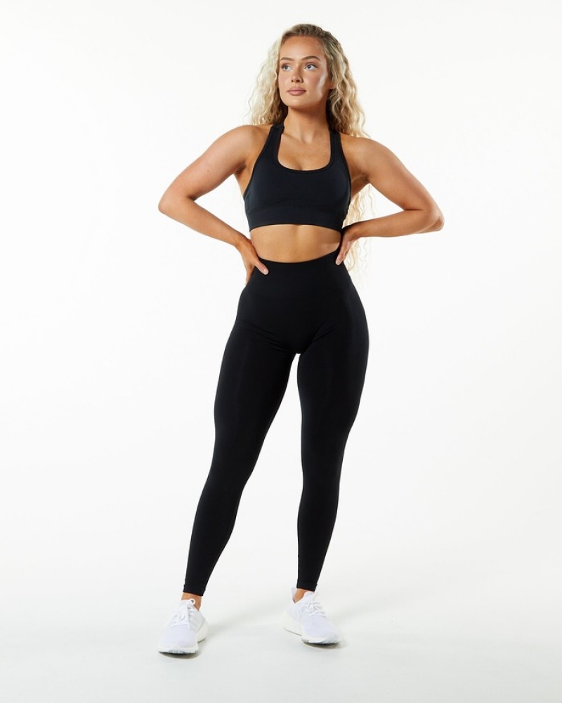 Alphalete Impact BH Dames Zwart | 13GRVXBJK