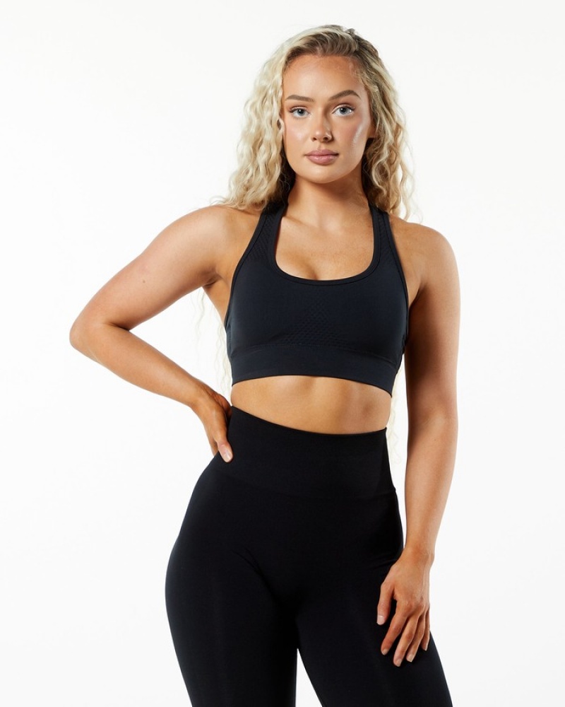 Alphalete Impact BH Dames Zwart | 13GRVXBJK