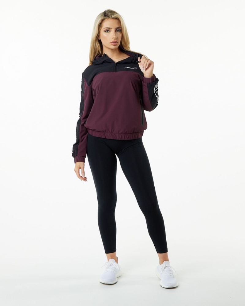 Alphalete Infinity Tech Jassen Dames Donkerbordeaux | 35PAFYVSL