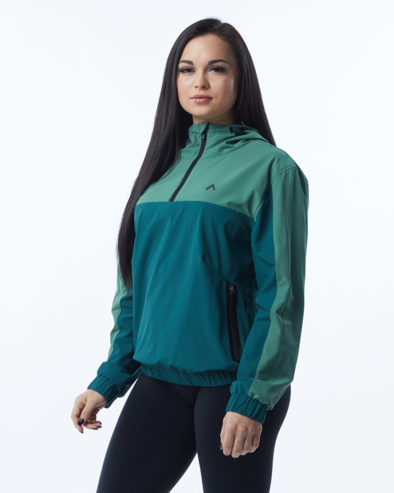 Alphalete Infinity Tech Jassen Dames Groen | 54HUDFOAI