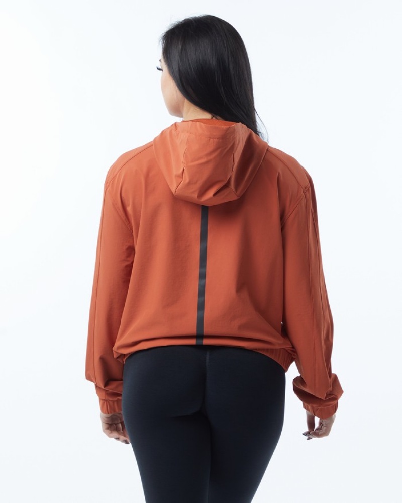 Alphalete Infinity Tech Jassen Dames Oranje | 28ESBTIMA