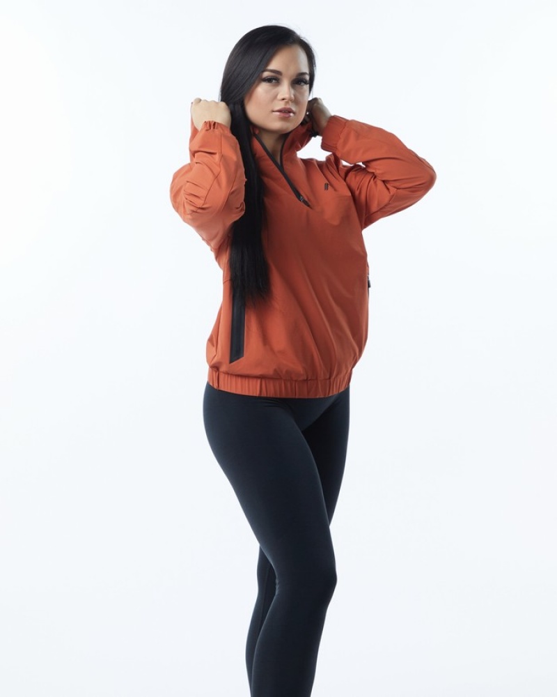 Alphalete Infinity Tech Jassen Dames Oranje | 28ESBTIMA