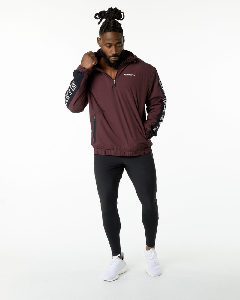 Alphalete Infinity Tech Jassen Heren Donkerbordeaux | 25SDPLJQT