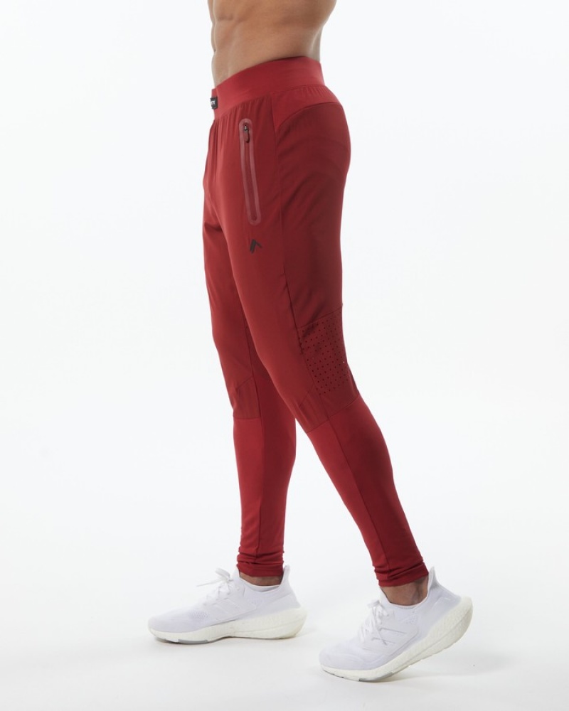 Alphalete Infinity Tech Joggingbroeken Heren Rood | 16ENRJFPT