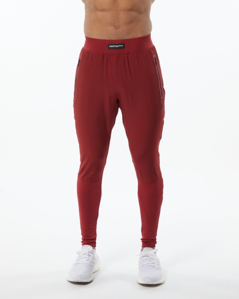 Alphalete Infinity Tech Joggingbroeken Heren Rood | 16ENRJFPT