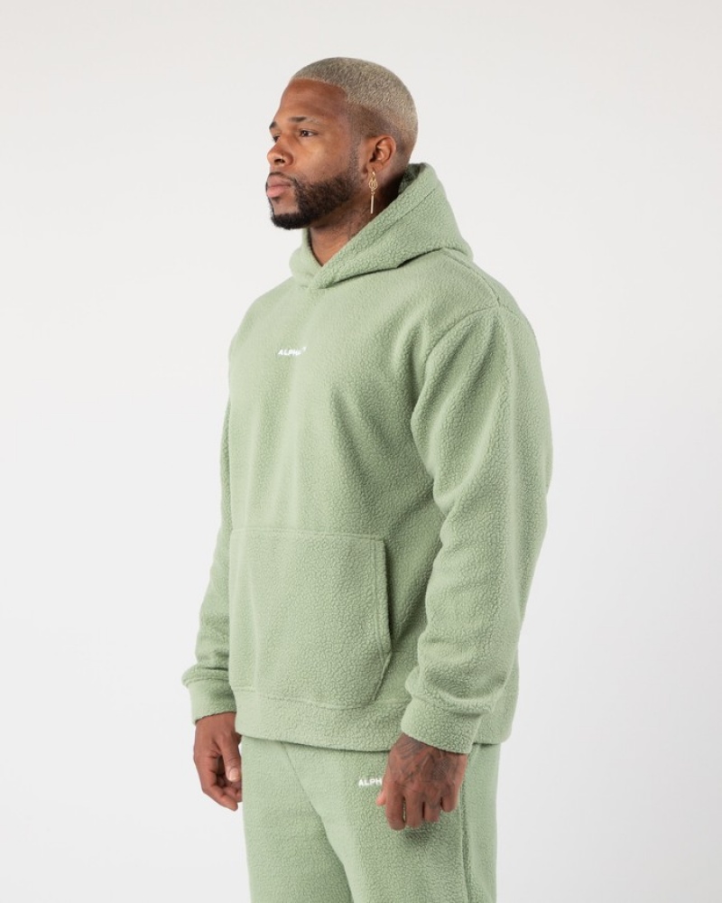 Alphalete King Hoodie Heren Olijfgroen | 12ZCEUGDR