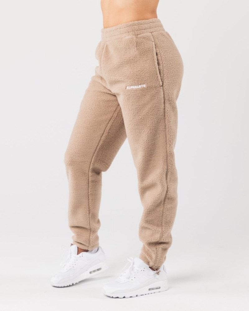 Alphalete King Joggingbroeken Heren Beige | 54CWPHKGR