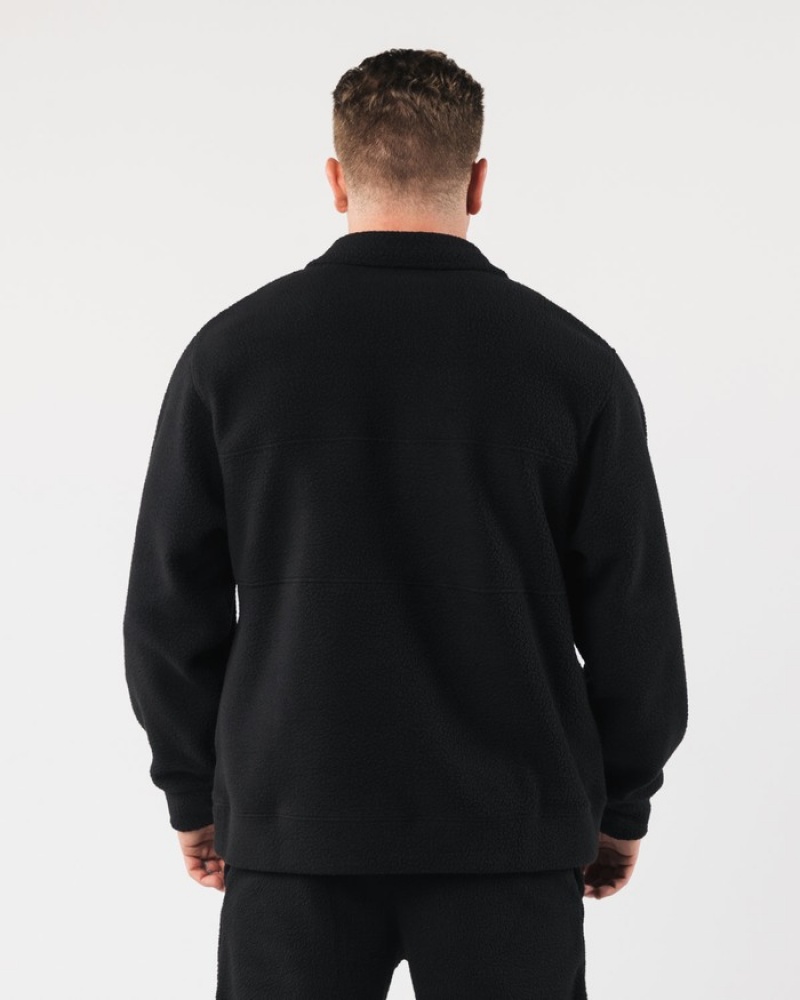 Alphalete King Quarter Zip Sweatshirt Heren Zwart | 81GILHEYZ