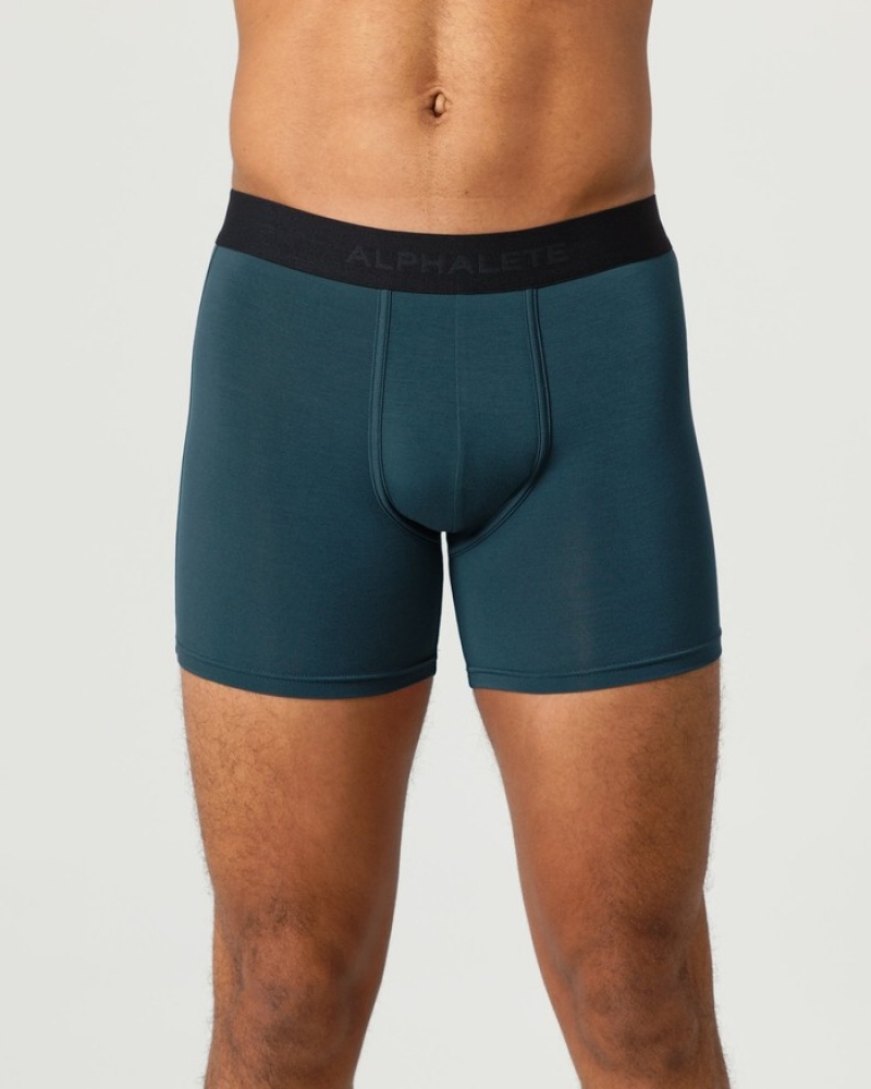 Alphalete Klassieke Boxer 3pk Ondergoed Heren Zwart | 50MBSDKOW