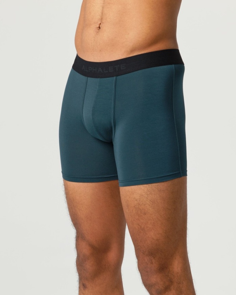 Alphalete Klassieke Boxer 3pk Ondergoed Heren Zwart | 50MBSDKOW