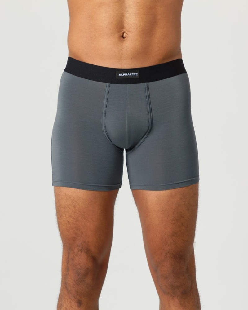 Alphalete Klassieke Boxer 3pk Ondergoed Heren Zwart | 50MBSDKOW