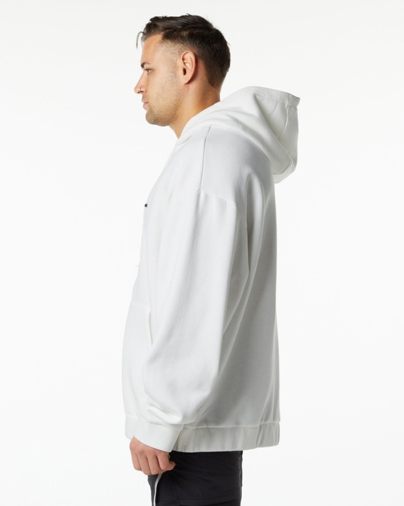 Alphalete Klassieke Full-Zip Jassen Heren Wit | 75GAQFVLK