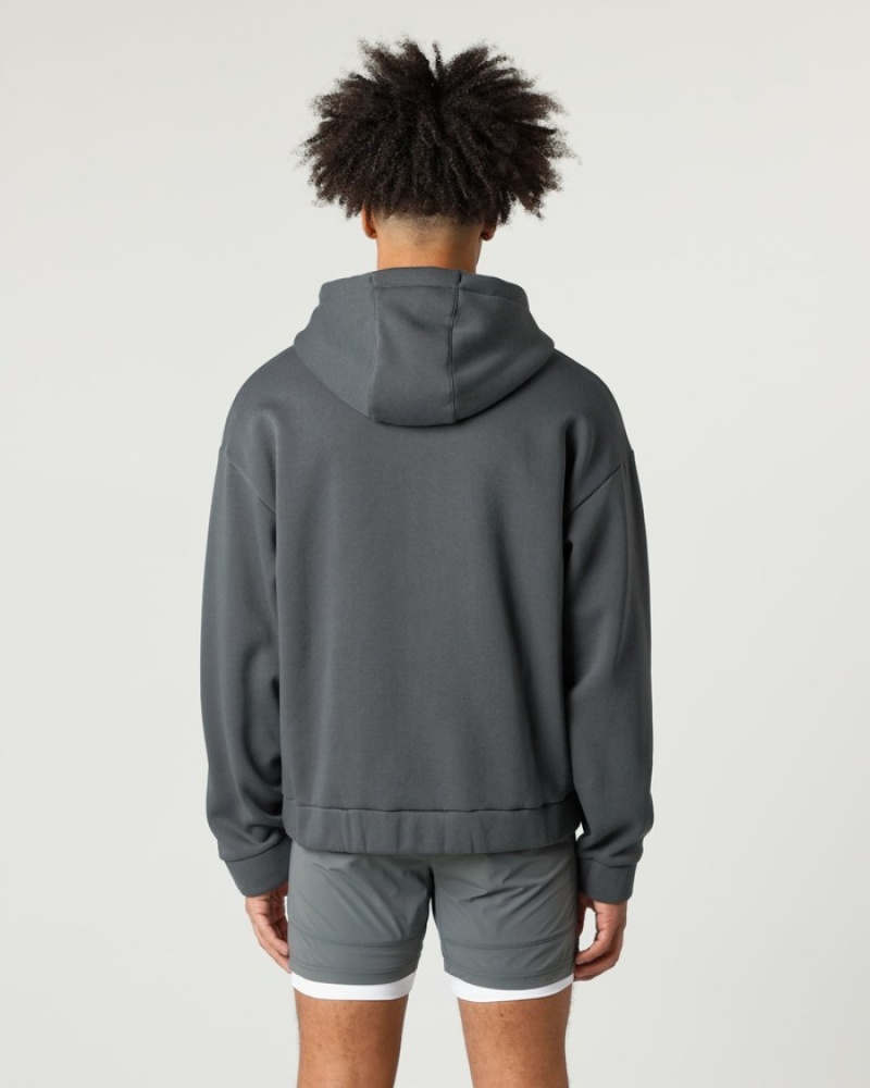 Alphalete Klassieke Full-Zip Jassen Heren Grijs | 60NIRWXSU