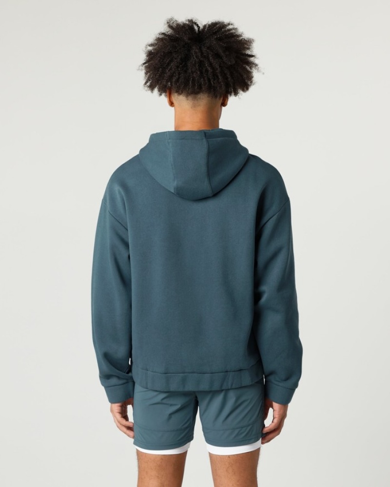 Alphalete Klassieke Full-Zip Jassen Heren Blauw | 92JCATFYU