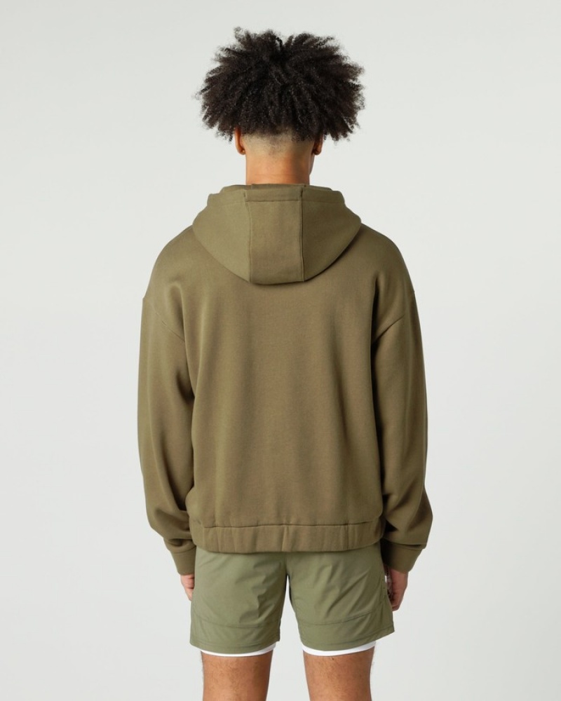 Alphalete Klassieke Full-Zip Jassen Heren Groen | 60GPIRJQT