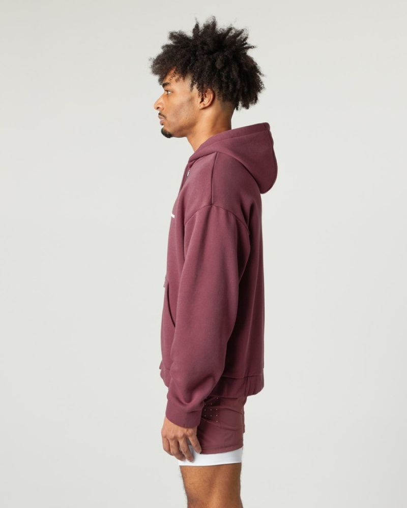 Alphalete Klassieke Full-Zip Jassen Heren Bordeaux | 82AGCSBIO