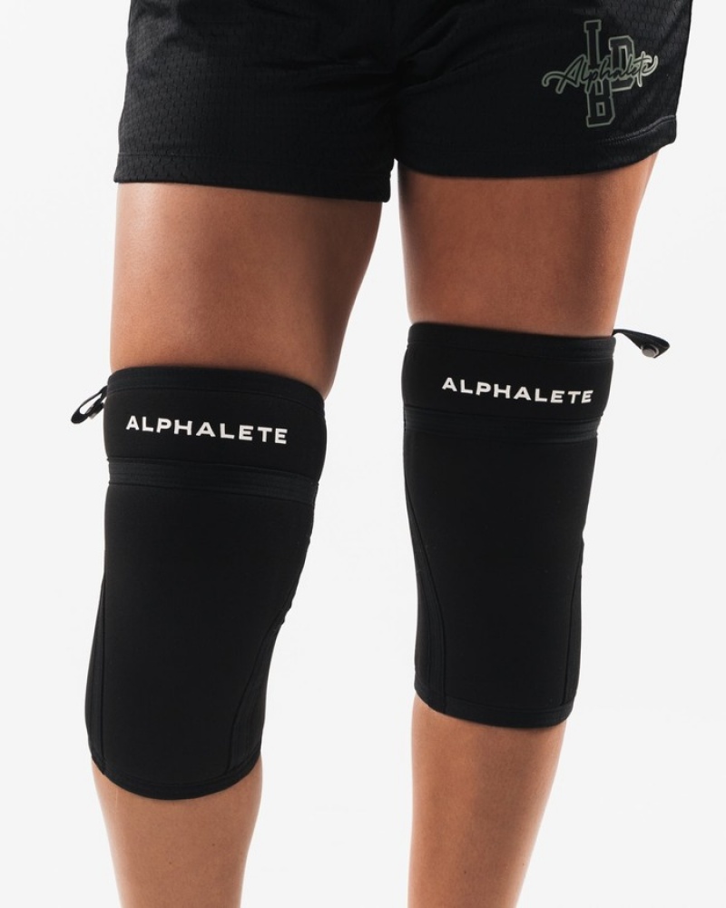 Alphalete Knee Sleeves Andere Accessoires Heren Zwart | 40PRXZALV