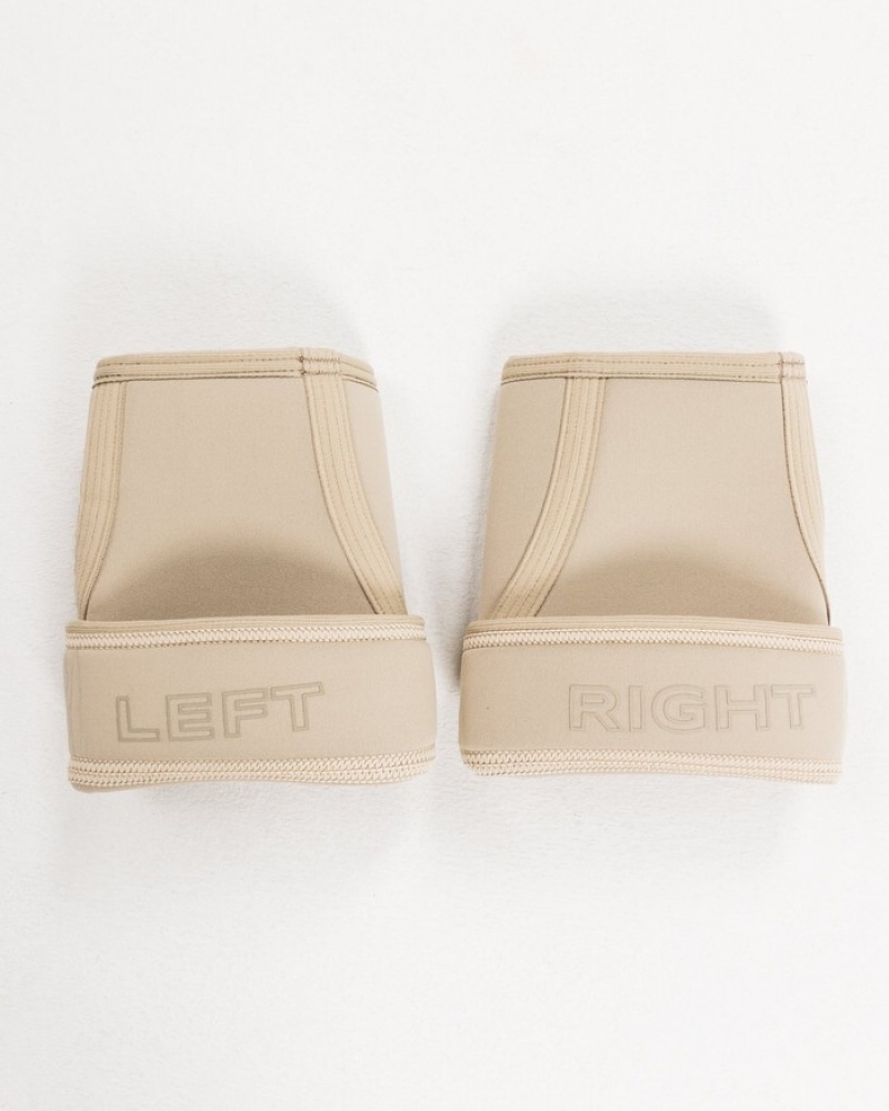 Alphalete Knee Sleeves Andere Accessoires Heren Beige | 37KFWCZTM