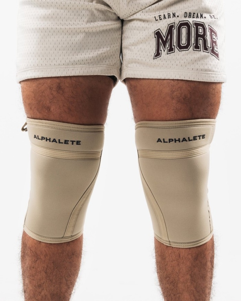 Alphalete Knee Sleeves Andere Accessoires Heren Beige | 37KFWCZTM