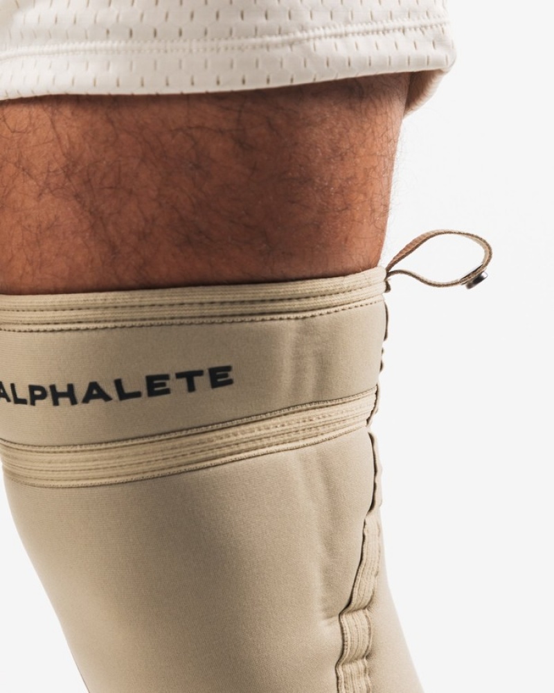 Alphalete Knee Sleeves Andere Accessoires Heren Beige | 37KFWCZTM