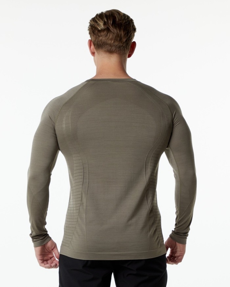 Alphalete Ozone LS Overhemd Heren Grijs | 98BQIJCDL