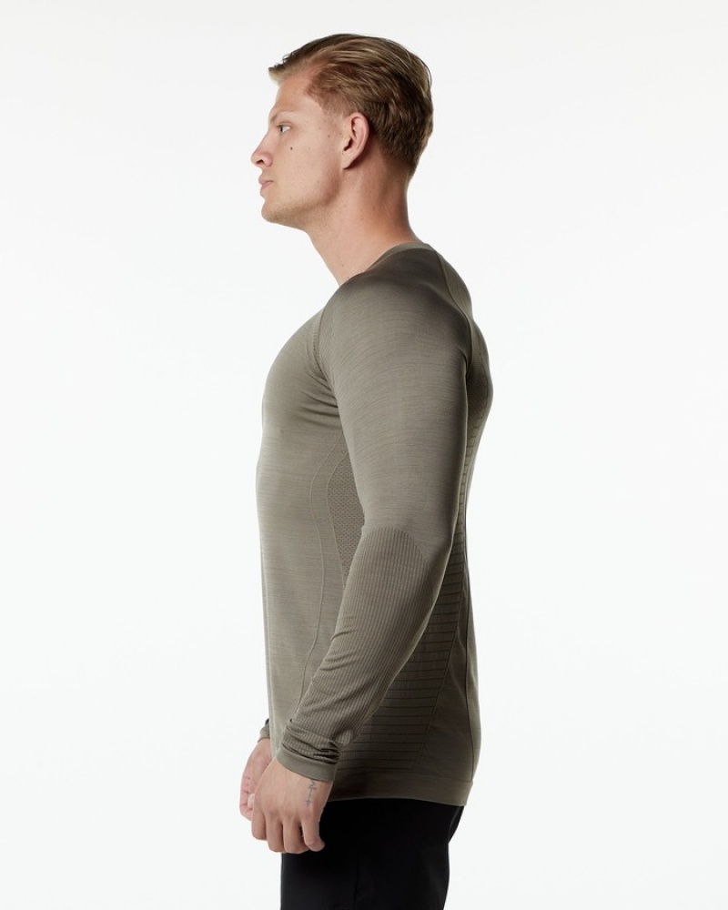 Alphalete Ozone LS Overhemd Heren Grijs | 98BQIJCDL