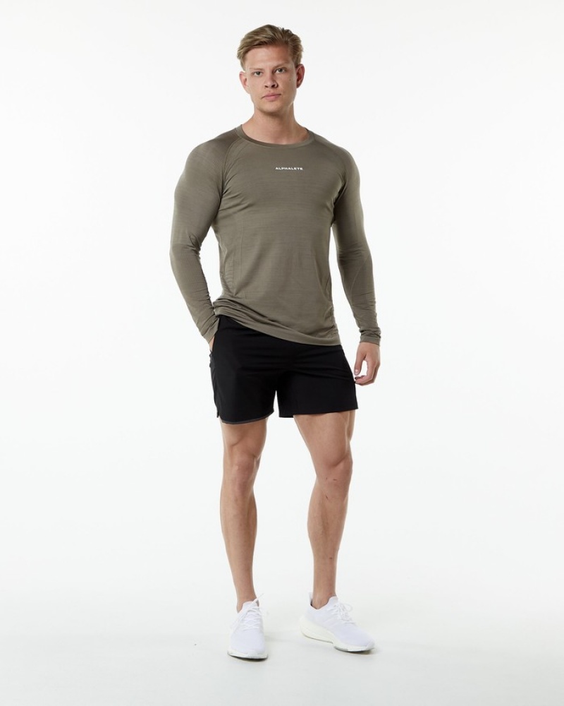 Alphalete Ozone LS Overhemd Heren Grijs | 98BQIJCDL