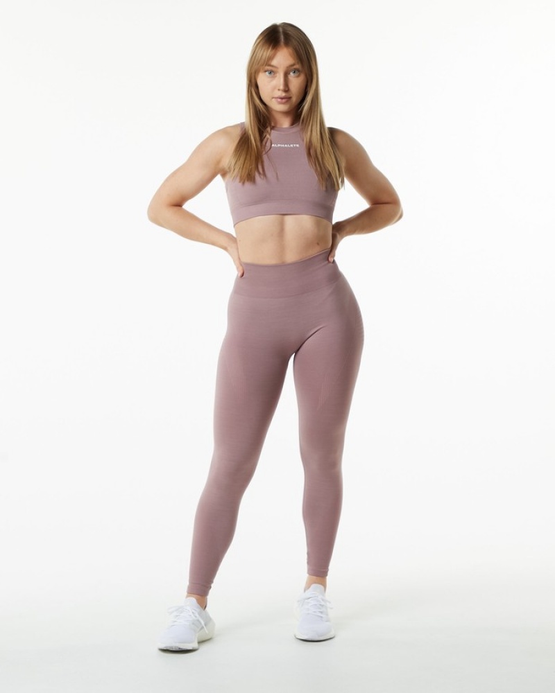 Alphalete Ozone Leggings Dames Paars | 92CDVXFYI