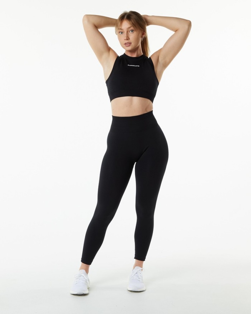 Alphalete Ozone Leggings Dames Zwart | 01BUZPARK