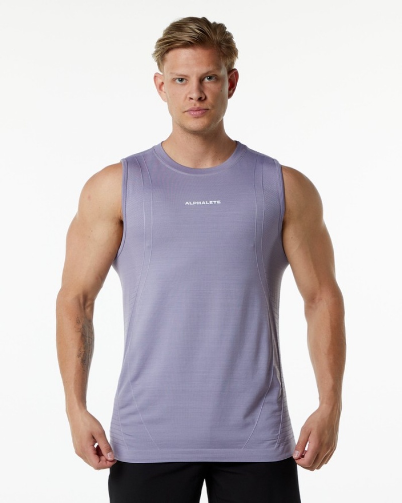 Alphalete Ozone Tanktop Heren Lavendel | 09LBQVDWE