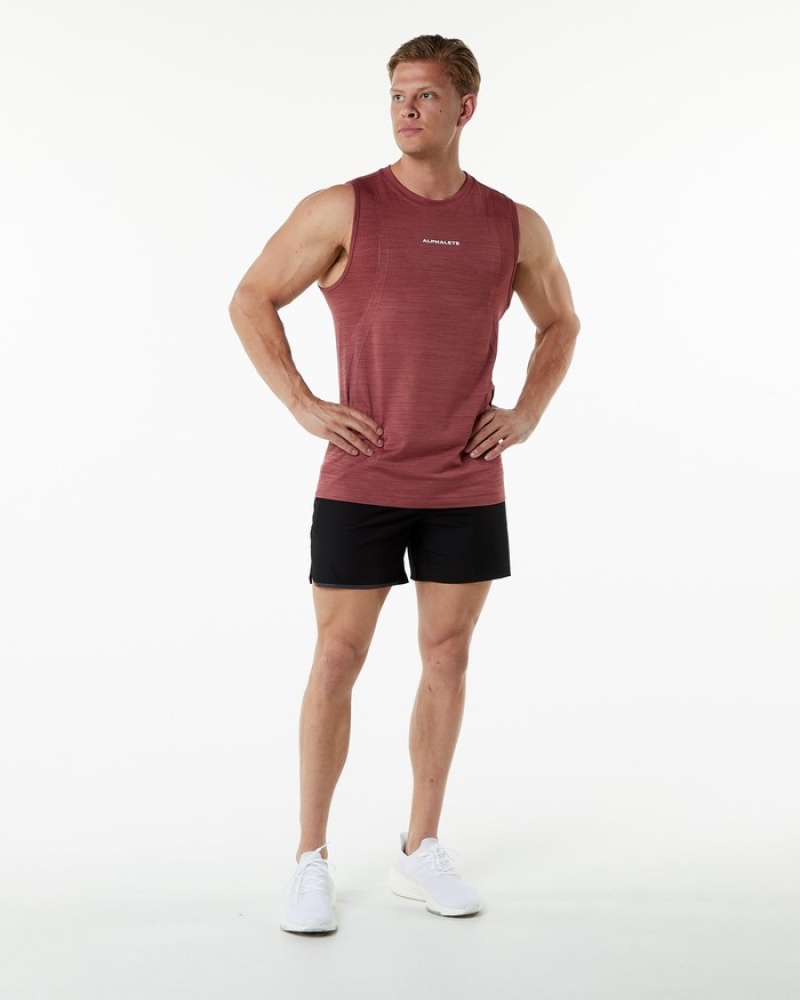 Alphalete Ozone Tanktop Heren Rood | 52XWTDOZR