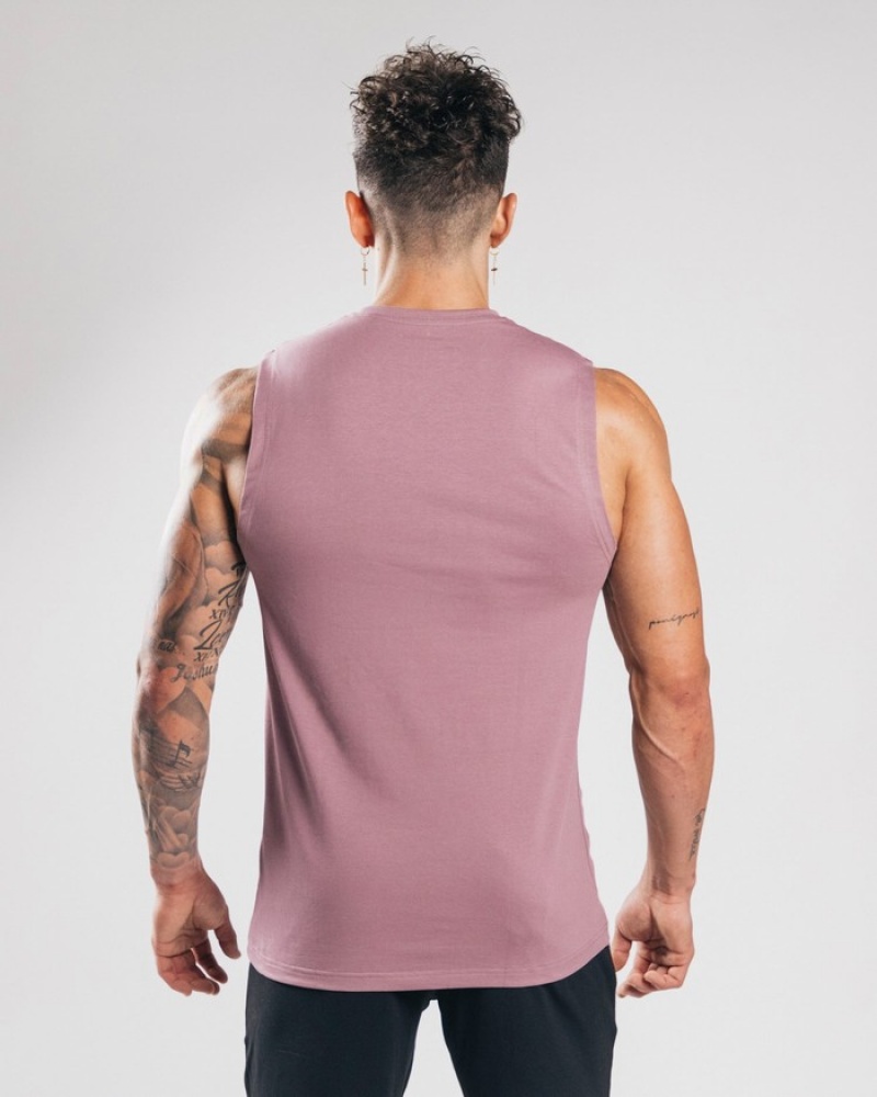 Alphalete Performance Axis Tanktop Heren Paars | 78IMQETAN