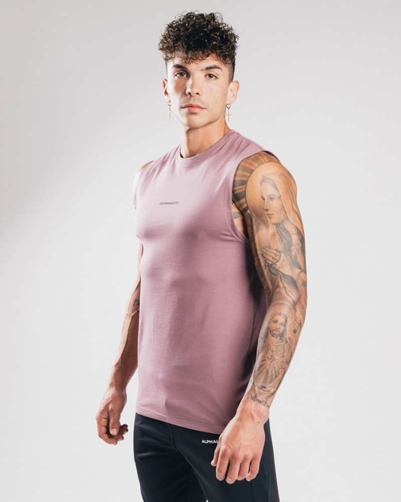 Alphalete Performance Axis Tanktop Heren Paars | 78IMQETAN